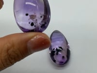 Rare Brazil Amethyst With Flower Teardrop Shape Pendant Diy Jewelry