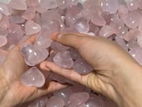 200 Pieces Pink Madagascar Rose Quartz Heart