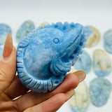 17 Pieces Blue Dumortierite Dolphin Carving - Wholesale Crystals