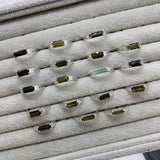 18 Pieces Sterling Silver High Grade Tourmaline Ring -Wholesale Crystals