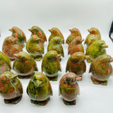 18 Pieces Unakite Penguin Carving -Wholesale Crystals