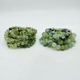 Green Prehnite Mixed Green Tourmaline Bracelet Wholesale -Wholesale Crystals