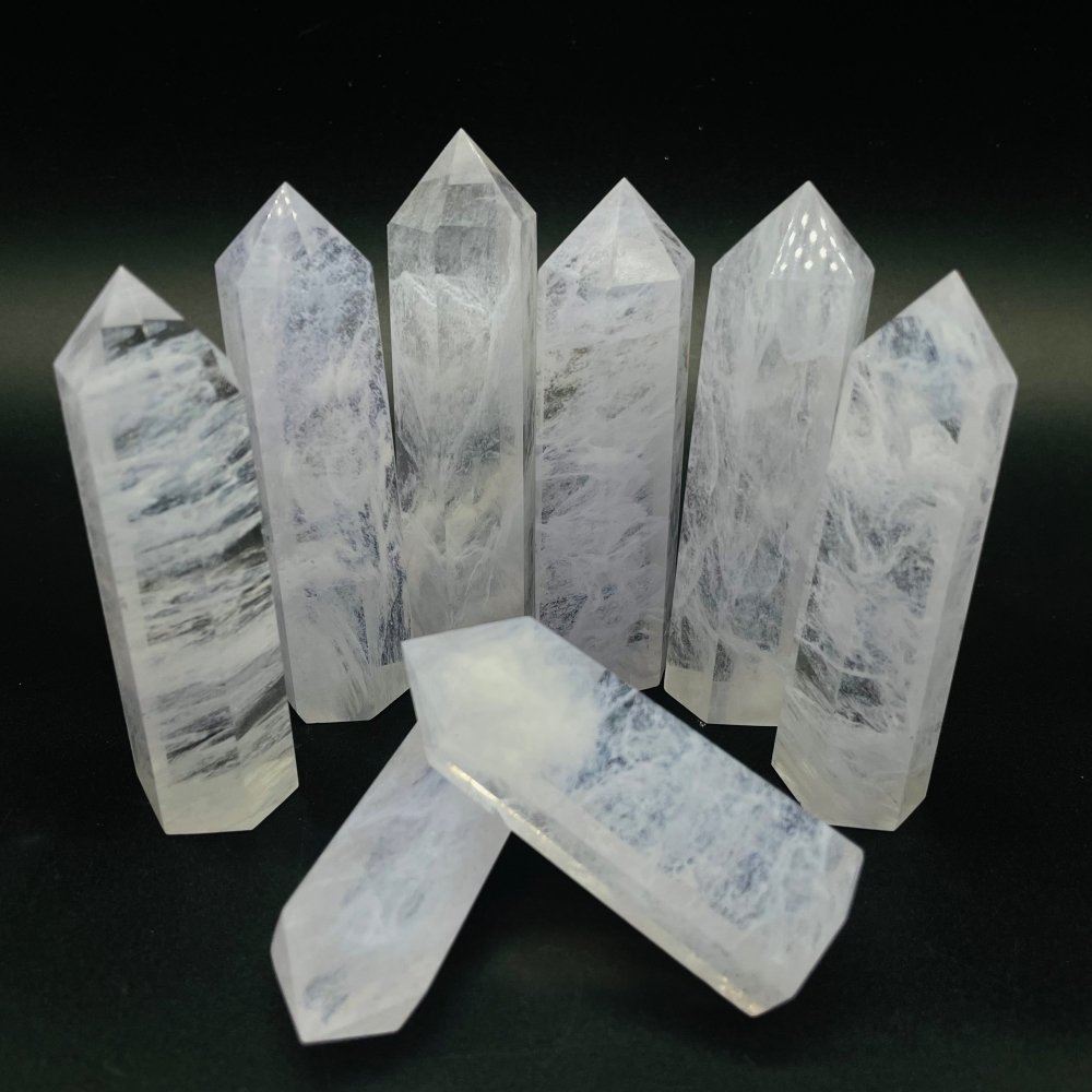 White Smelting Stone Quartz Tower Points Wholesale -Wholesale Crystals