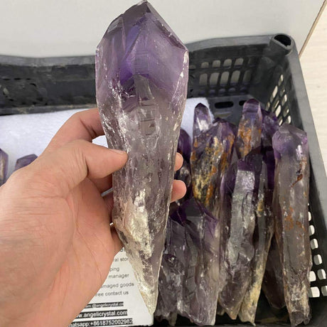 amethyst scepter raw amethyst single point -Wholesale Crystals