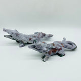 2 Pieces Ocean Jasper Crocodile Carving -Wholesale Crystals