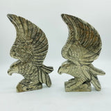 2 Pieces Pyrite Eagle Carving -Wholesale Crystals