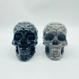 2 Types Large Skull Carving Wholesale Yooperlite Obsidian -Wholesale Crystals