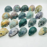 20 Pieces Large Ocean Jasper Hedgehog Carving -Wholesale Crystals