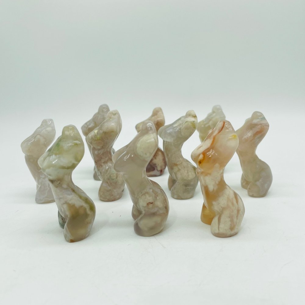 2.1Inch Sakura Agate Goddess Carving Wholesale -Wholesale Crystals