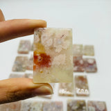 24 Pieces High Quality Sakura Flower Agate Cuboid -Wholesale Crystals