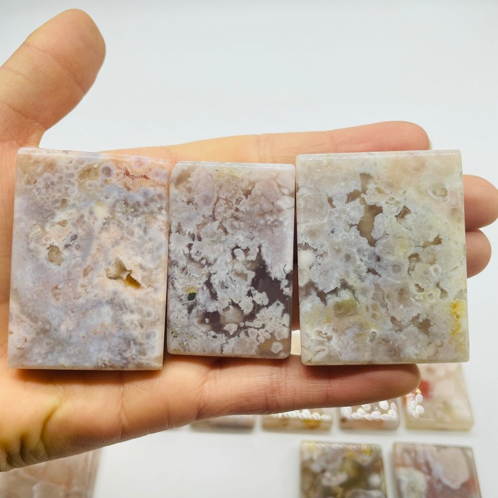 24 Pieces High Quality Sakura Flower Agate Cuboid -Wholesale Crystals