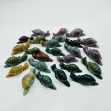 25 Pieces Ocean Jasper Snails Carving -Wholesale Crystals