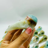 30 Pieces High Quality Caribbean Calcite Crow Skull Carving -Wholesale Crystals