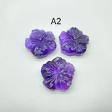 2Types Deep Purple Amethyst Flower Carving Wholesale -Wholesale Crystals