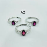 2Types Different Styles Purple Garnet Cut Faceted Ring Wholesale -Wholesale Crystals