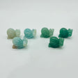 2Types Snail Carving Caribbean Calcite Green Aventurine Wholesale -Wholesale Crystals