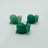 2Types Snail Carving Caribbean Calcite Green Aventurine Wholesale -Wholesale Crystals