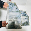 3 Pieces Large Beautiful Moss Agate Slab 17inch - Wholesale Crystals