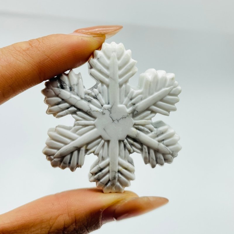 3 Types Snowflake Carving Wholesale Tiger Eye Howlite Yellow Calcite - Wholesale Crystals