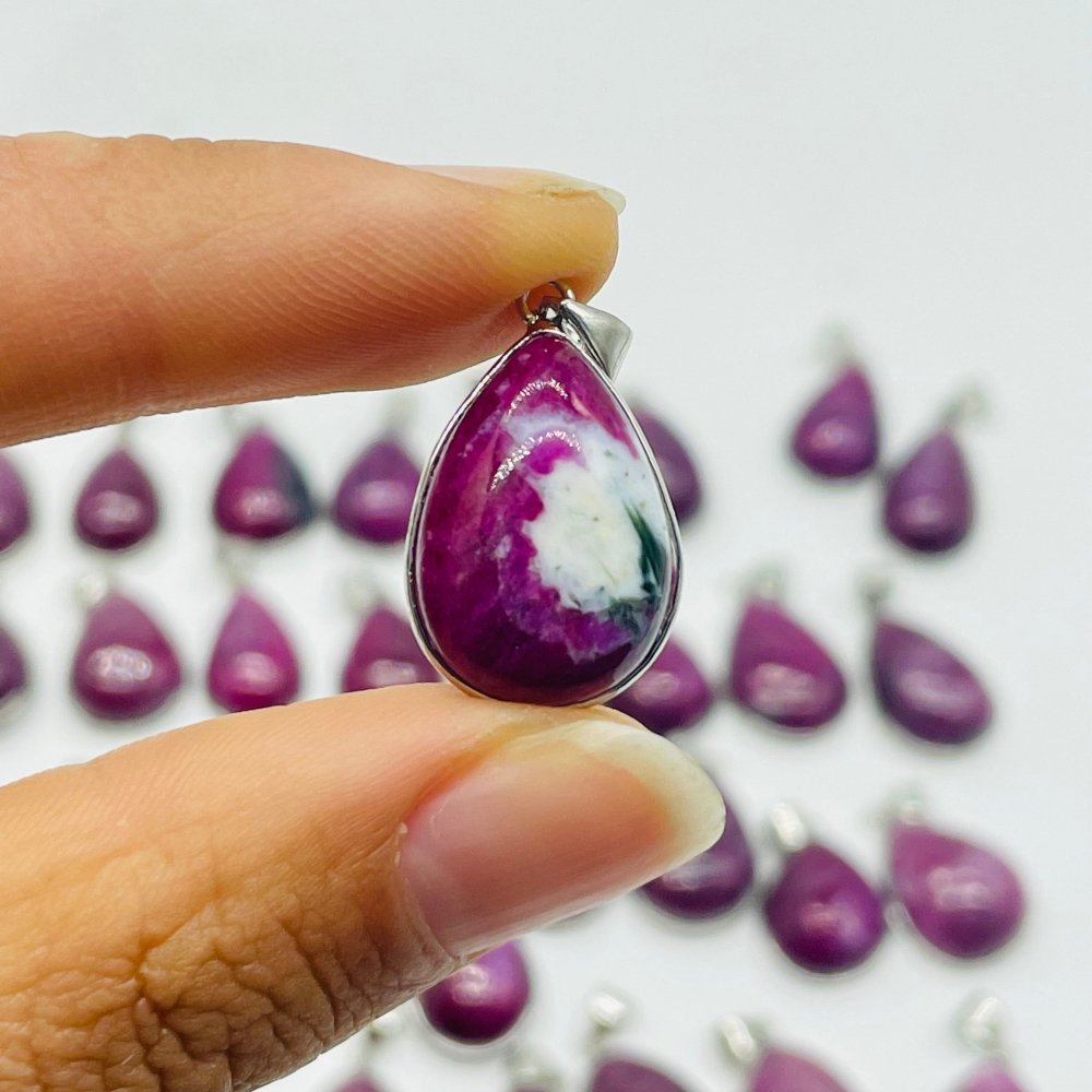 32 Pieces High Quality Ruby Zoisite Pendant Charm -Wholesale Crystals