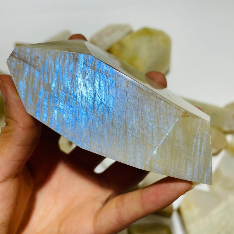 33 Pieces Large Blue Moonstone Free Form -Wholesale Crystals