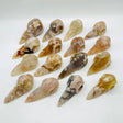 16 Pieces High Quality Sakura Agate Crow Skull Carving -Wholesale Crystals