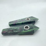 3Types Smoky Pipes Rose Quartz Ruby Zoisite Clear Quartz Smoky Pipes Wholesale -Wholesale Crystals