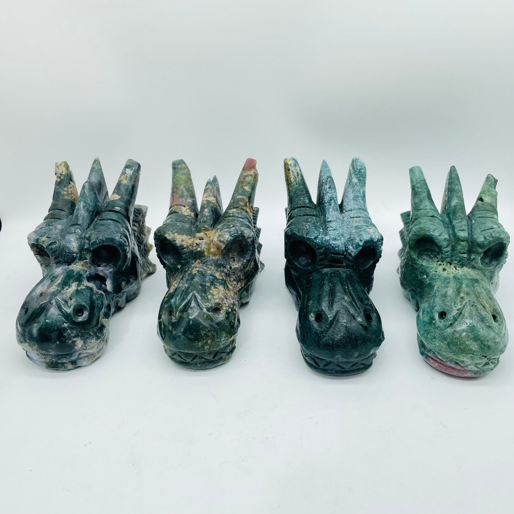 4 Pieces Beautiful Ocean Jasper Dragon Head -Wholesale Crystals