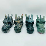 4 Pieces Beautiful Ocean Jasper Dragon Head -Wholesale Crystals
