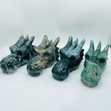 4 Pieces Beautiful Ocean Jasper Dragon Head -Wholesale Crystals