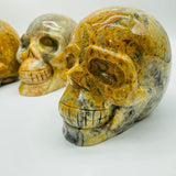 4 Pieces Crazy Agate Skull Carving -Wholesale Crystals