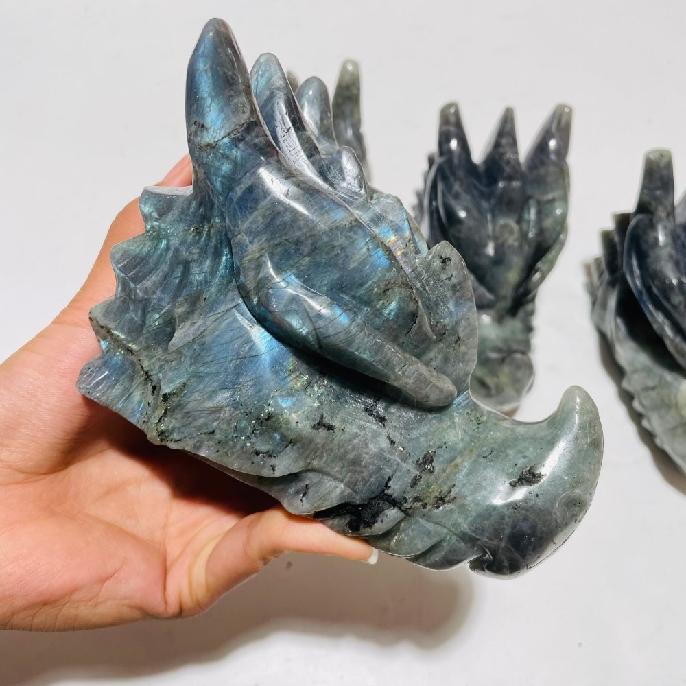 4 Pieces High Quality Labradorite Dragon Head -Wholesale Crystals