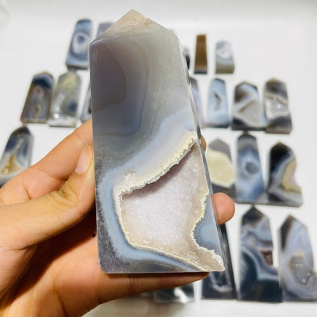 33 Pieces Druzy Geode Agate Points -Wholesale Crystals