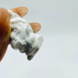 46 Pieces Howlite Christmas Santa Claus Carving Clearance(defective) - Wholesale Crystals