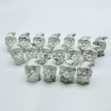 46 Pieces Howlite Christmas Santa Claus Carving Clearance(defective) - Wholesale Crystals