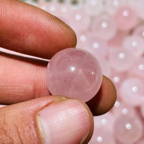 468 Pieces Mini Madagascar Pink Rose Quartz Spheres -Wholesale Crystals