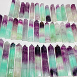47 Pieces 4.3 - 7inch Watermelon Colourful Fluorite Tower Points - Wholesale Crystals
