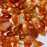 49 Pieces High Quality Sunstone Mini For DIY Teardrop Pendant -Wholesale Crystals