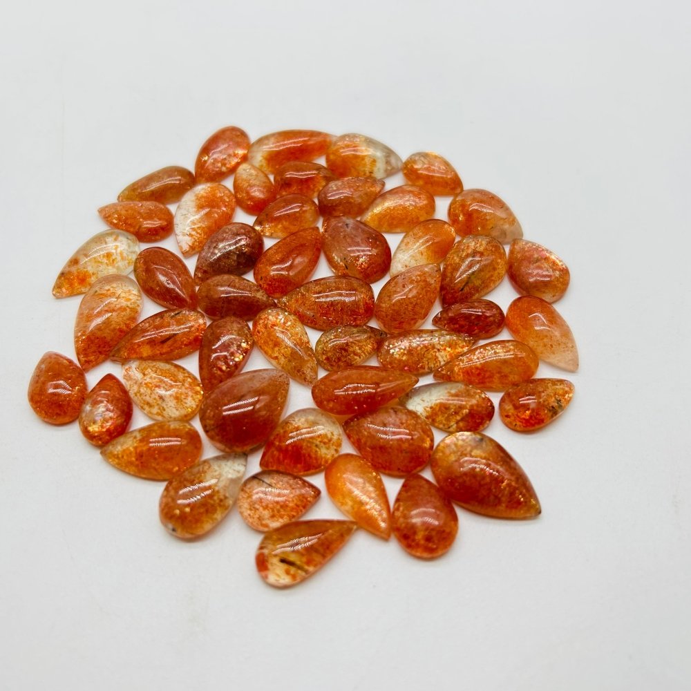 49 Pieces High Quality Sunstone Mini For DIY Teardrop Pendant -Wholesale Crystals
