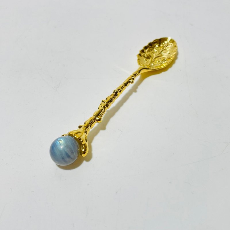 5 Colors Coffee Spoon With High Quality Labradorite Sphere Wholesale - Wholesale Crystals