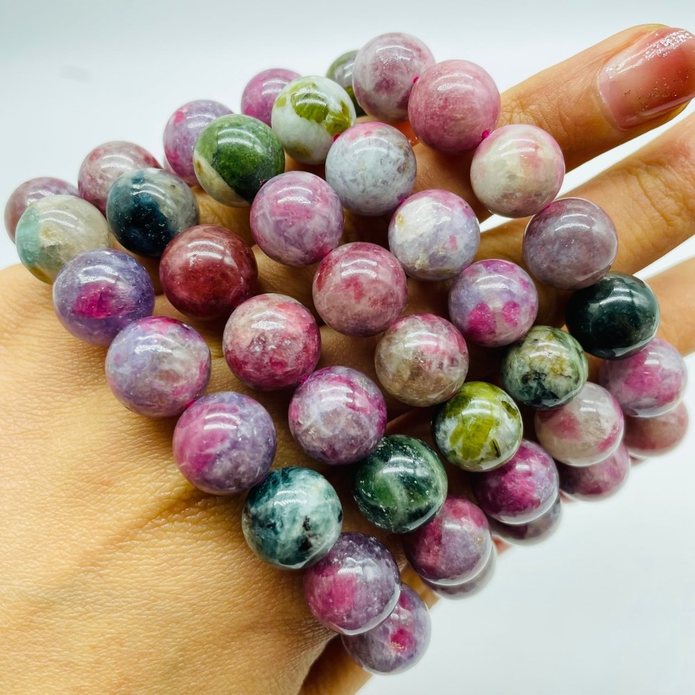 5 Pieces 12mm High Quality Unicorn Stone Bracelets -Wholesale Crystals