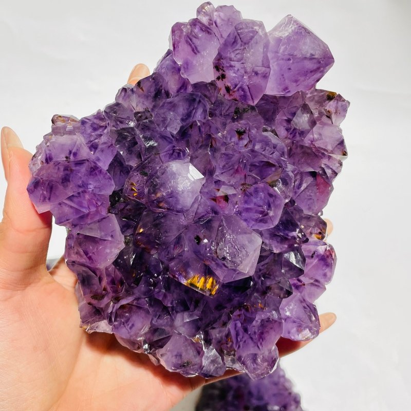 5 Pieces Amethyst Cacoxenite Super7 Cluster - Wholesale Crystals