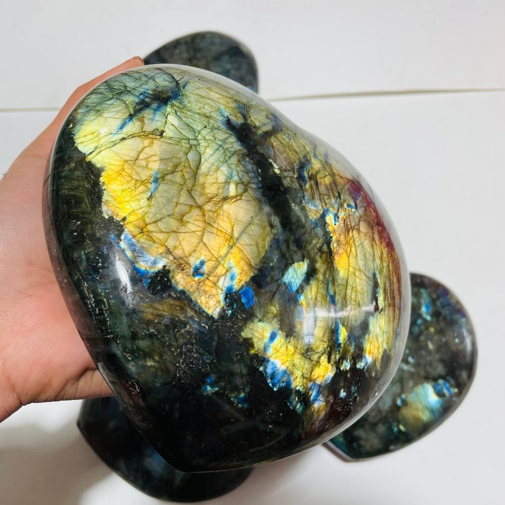 5 Pieces Large Labradorite Heart -Wholesale Crystals