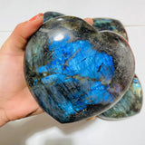 5 Pieces Large Labradorite Heart -Wholesale Crystals