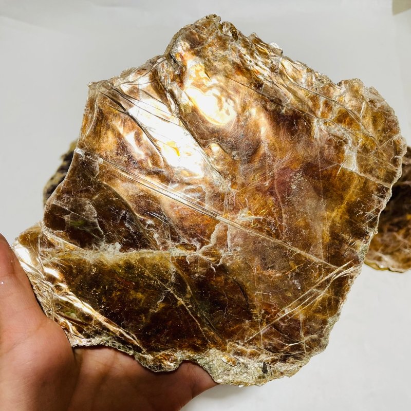 5 Pieces Raw Gold Mica Slab Stone Specimen -Wholesale Crystals