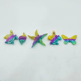 5 Types Colourful Bismuth Animals Carving Butterfly Seahorse Wholesale -Wholesale Crystals