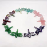 5 Types Dragonfly Crystal Carving Wholesale Caribbean Calcite Rose Quartz -Wholesale Crystals