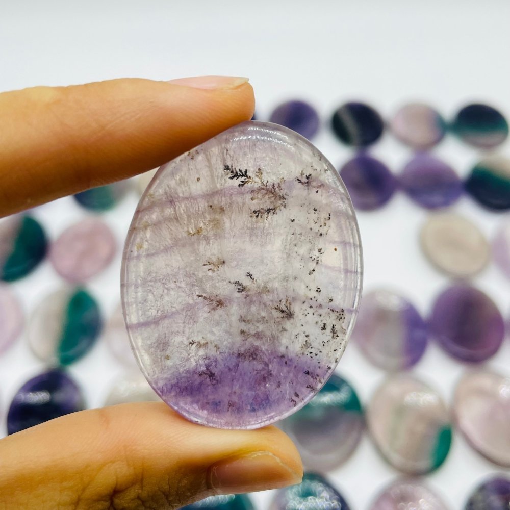 50 Pieces Fluorite Worry Stone -Wholesale Crystals