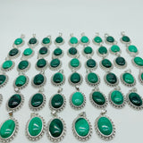 51 Pieces Malachite Charm Pendant -Wholesale Crystals