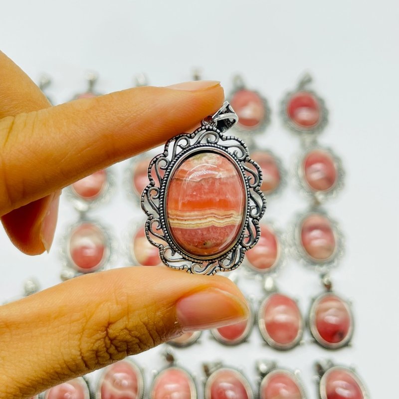 32 Pieces Rhodochrosite (Argentina) Pendant Charm -Wholesale Crystals